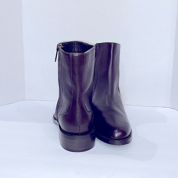 Aquatalia Brown Leather Ankle Boots Size 9 - Picture 3 of 7